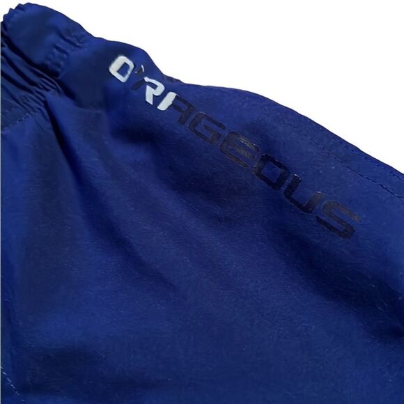 O’Rageous Boys M 10-12 Navy & White Swim Trunk Board Shorts with White Stripe - Picture 3 of 6